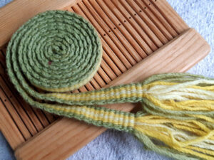 plant dyed handwoven band