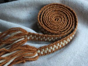 plant dyed handwoven belt