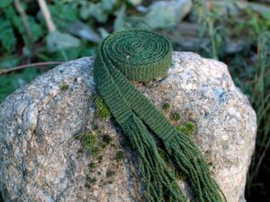 green handwoven belt